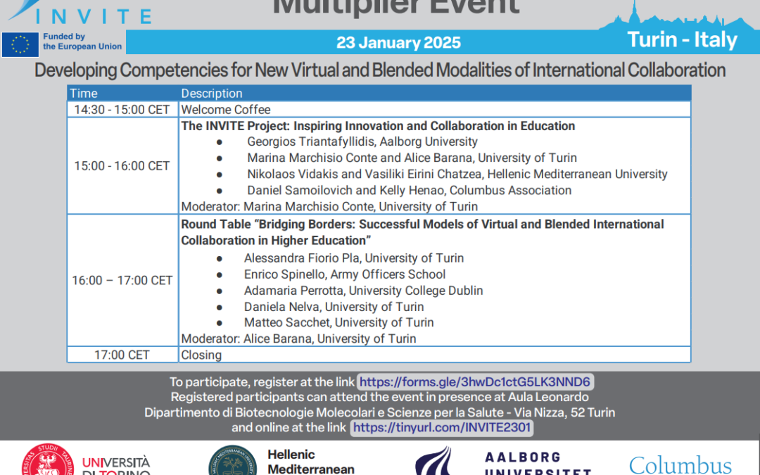 SAVE THE DATE! INVITE Multiplier Event – 23 January 2025